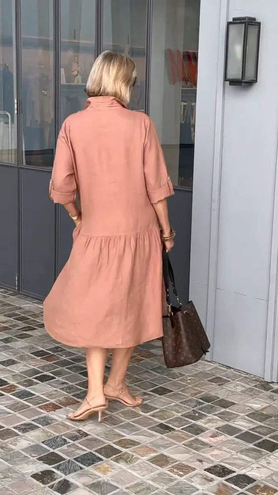 AS | Nové dámské šaty pro volný čas ze lnu a bavlny