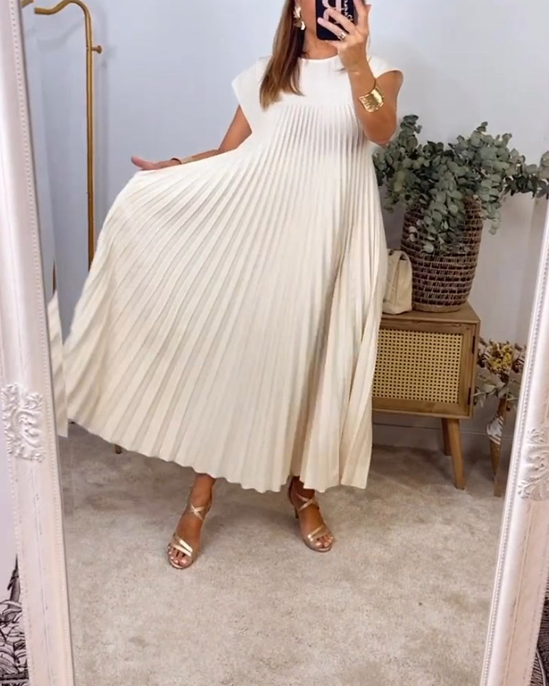 AS | Elegantní plisované maxi šaty