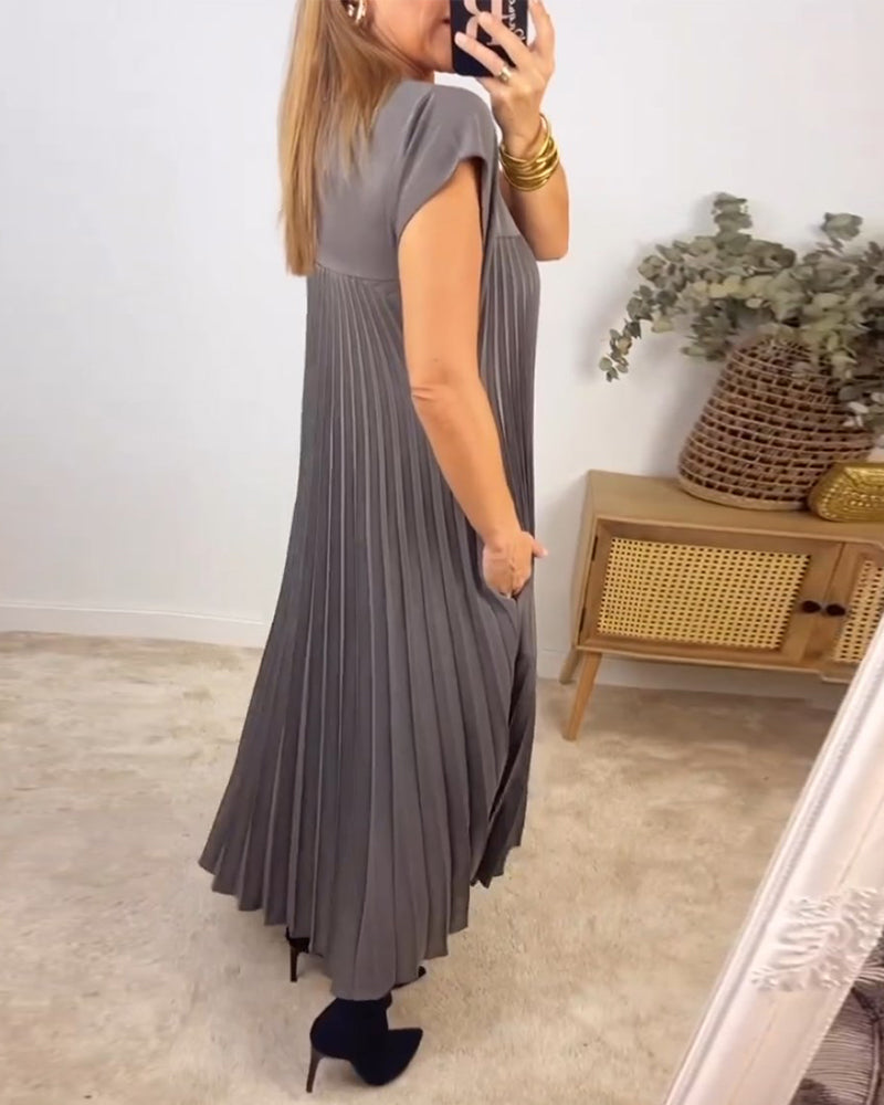 AS | Elegantní plisované maxi šaty