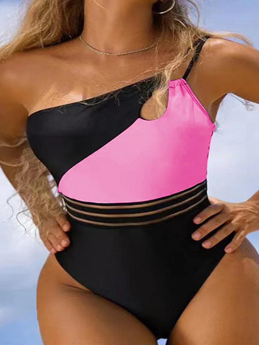 AS | Bikiny plavky pro ženy tkanina panel patchwork tělo