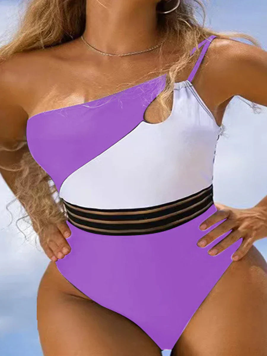 AS | Bikiny plavky pro ženy tkanina panel patchwork tělo