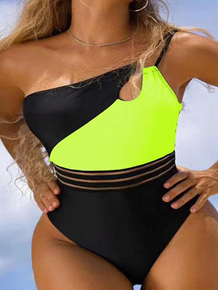AS | Bikiny plavky pro ženy tkanina panel patchwork tělo
