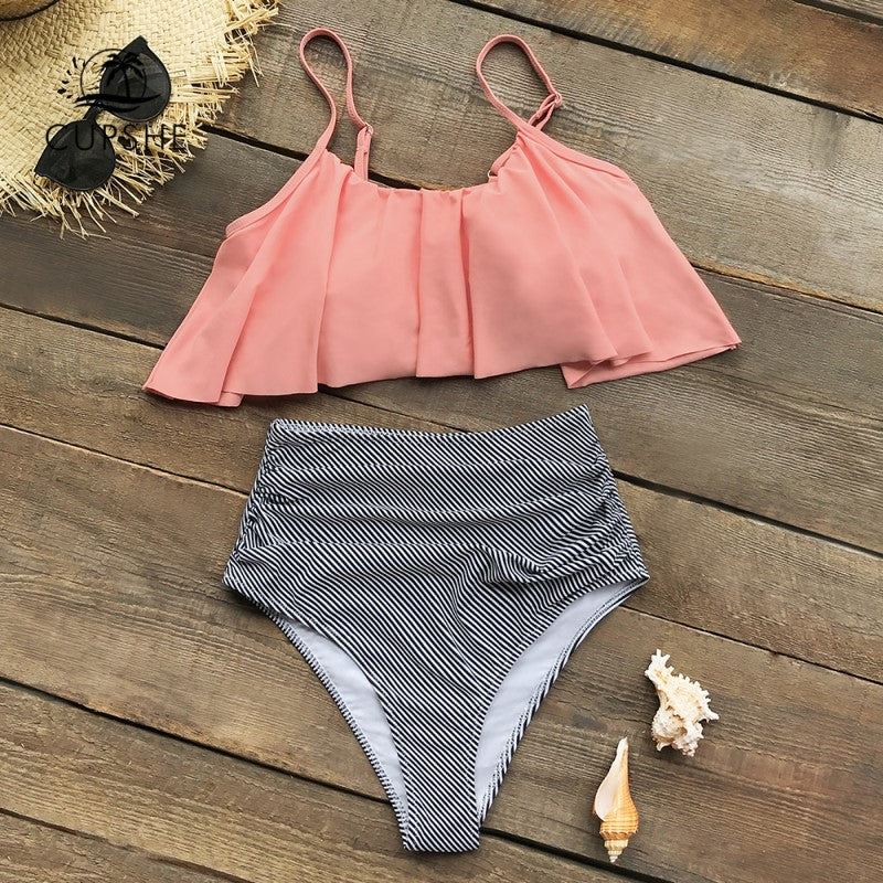 AB | Barevné bikiny s volánky
