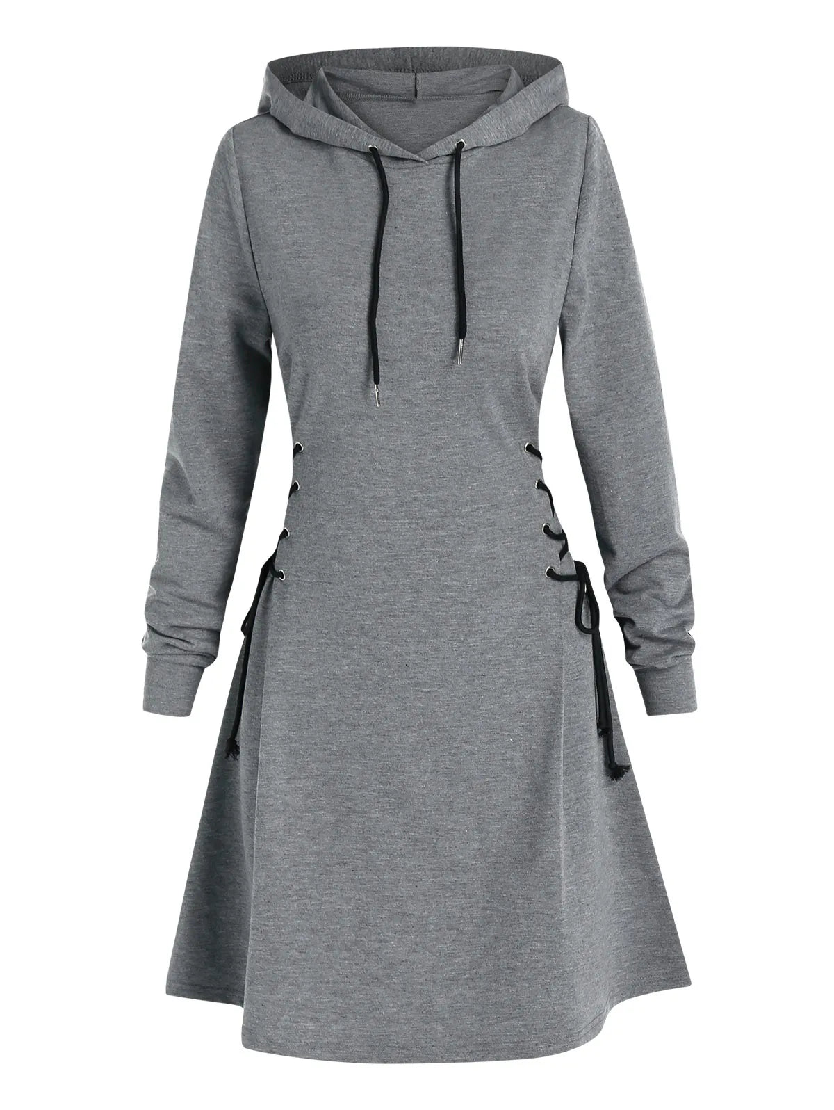 AS | Ležérní elegantní midi šaty s kapucí