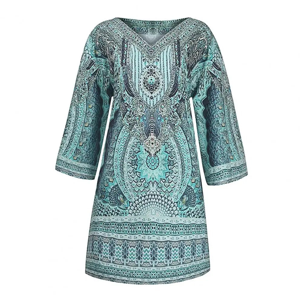 AS | Boho volné mini šaty