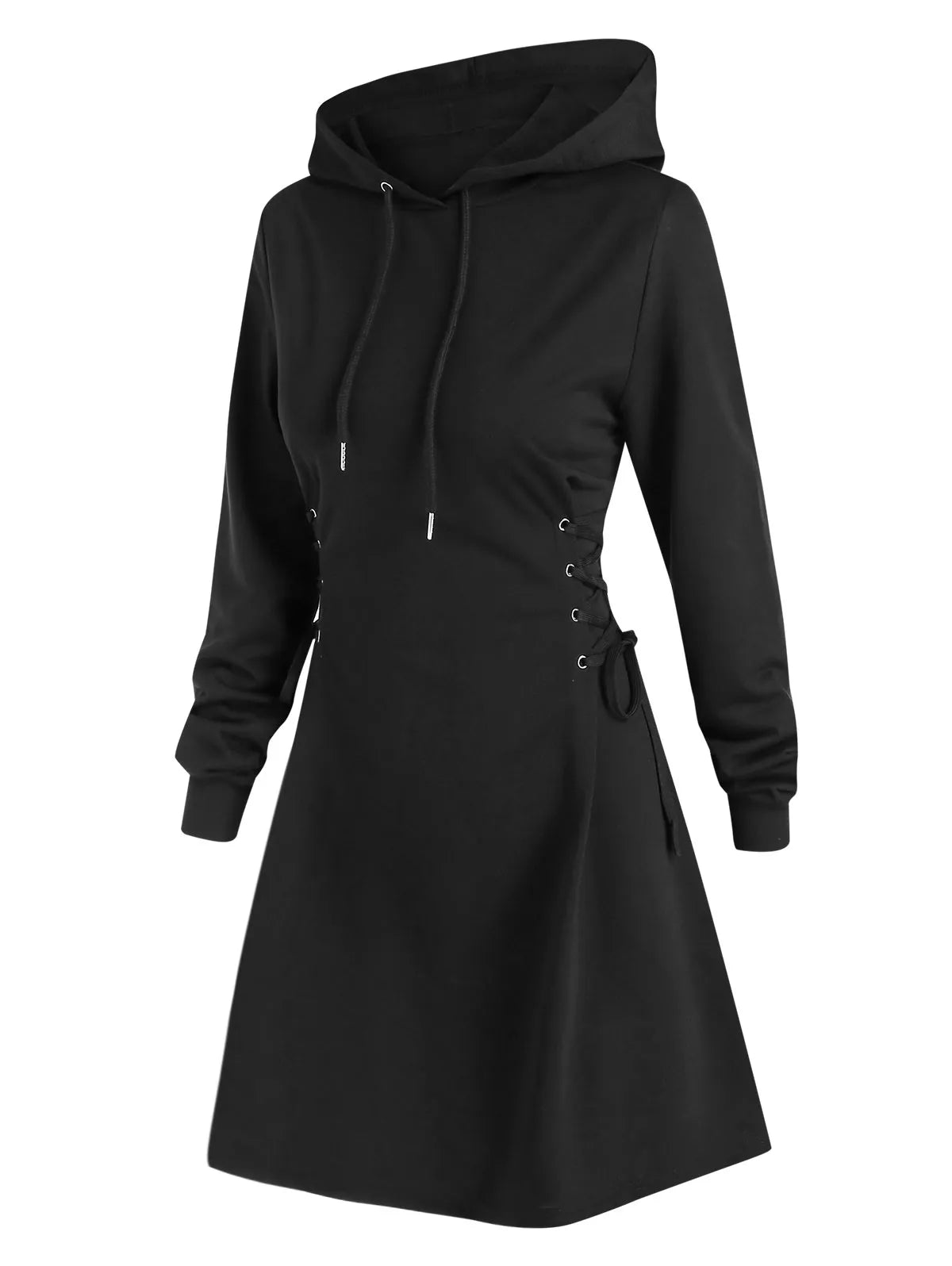 AS | Ležérní elegantní midi šaty s kapucí