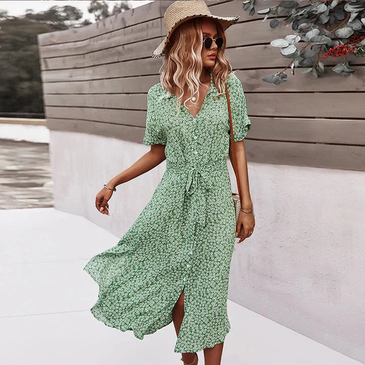 AS | elegantní dámské midi šaty s knoflíky