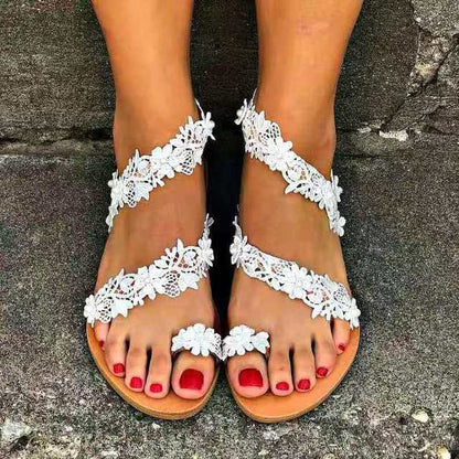 AS | Elegantní krajkové sandály