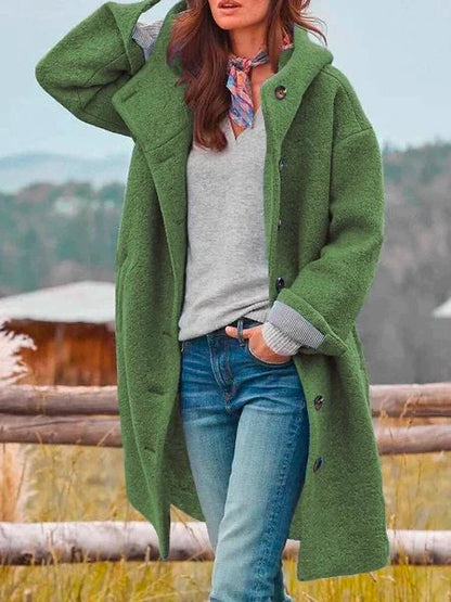 Amy - Damesherfst Winter Warm Windjack Effen Effen Erwt met Zakken Stijlvol Jasje - Roze-3XL -  Neomoda