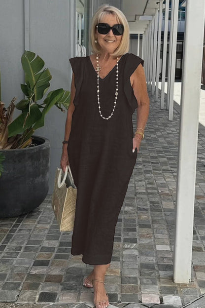 AS | Elegantní šaty s nabíranými rukávy