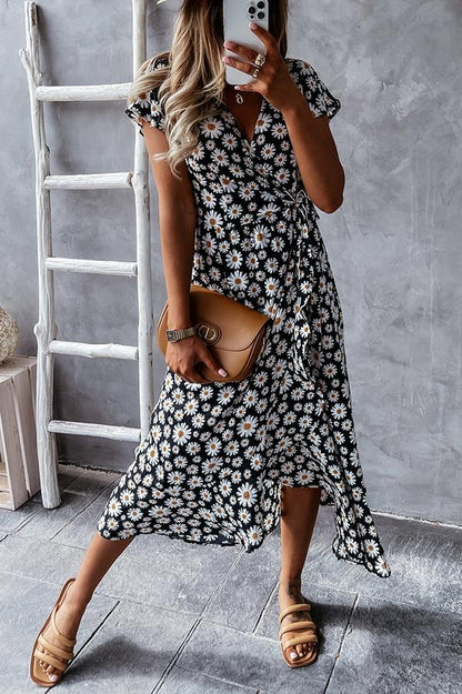 AS | Daisy flower midi šaty milované vámi