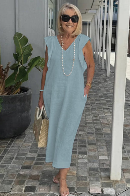 AS | Elegantní šaty s nabíranými rukávy