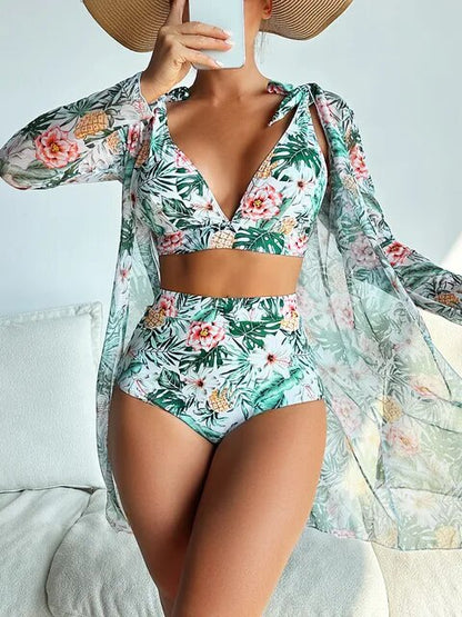 AS | Sexy bikiny s květinovým vzorem a překryvem