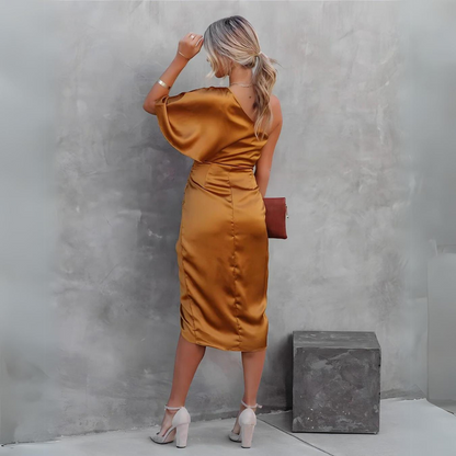 AB | Elegantní hedvábné večerní šaty