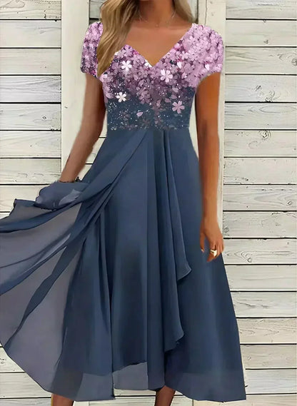 AS | Elegantní midi šaty s rozšiřující se sukní