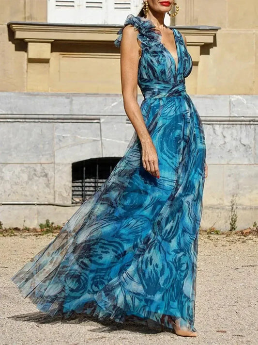 AS | Elegantní splývavé maxi šaty