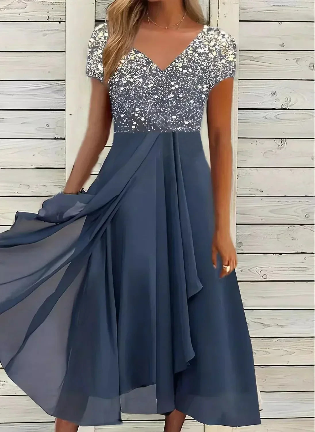 AS | Elegantní midi šaty s rozšiřující se sukní