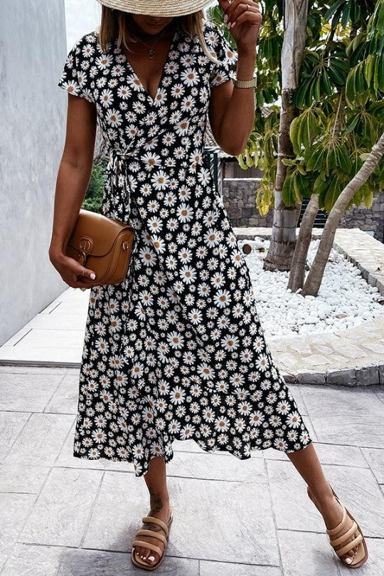 AS | Daisy flower midi šaty milované vámi