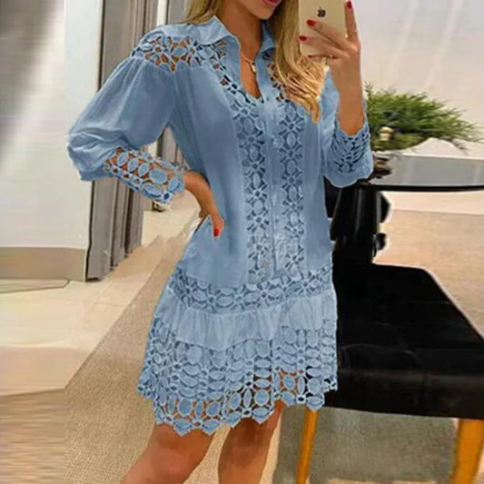 AS | Elegantní krajkové mini šaty