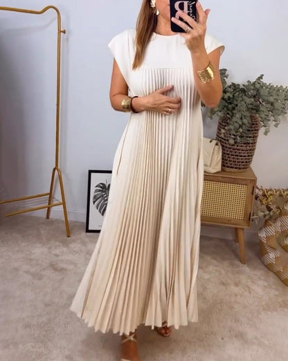 AS | Elegantní plisované maxi šaty