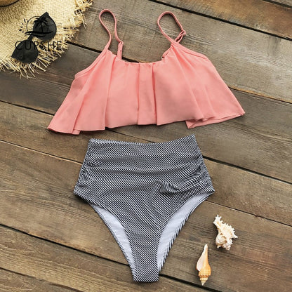 AB | Barevné bikiny s volánky