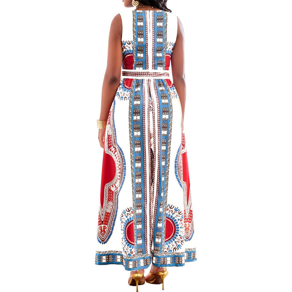 AS | Kombinéza s africkým potiskem ve stylu dashiki
