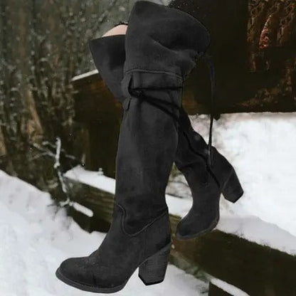 AS | Westernové boty nad kolena v boho stylu