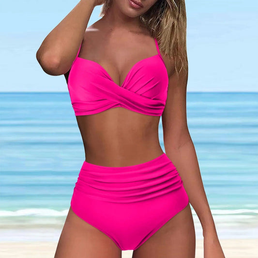 AS | Bikiny s vysokým pasem a twist front topem