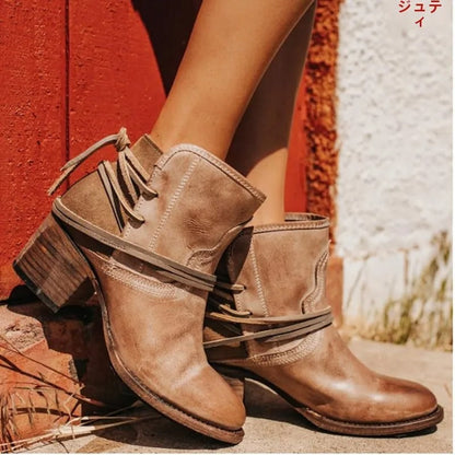 AS | Rustikální boho zavinovací boty
