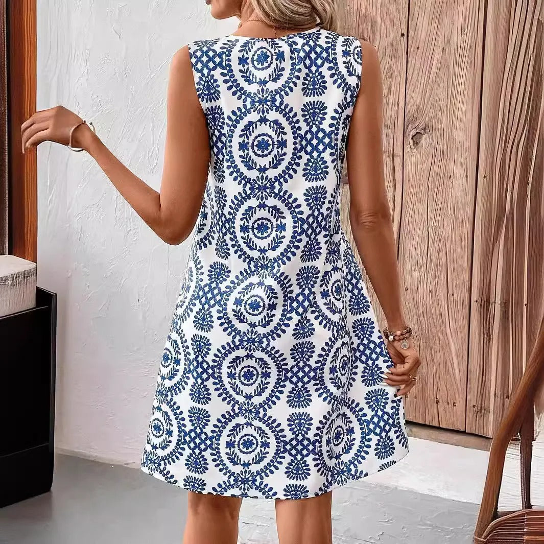 AS | Boho Vintage mini šaty bez rukávů