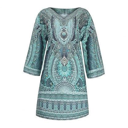 AS | Boho volné mini šaty