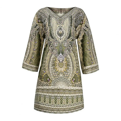 AS | Boho volné mini šaty
